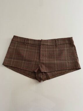 Micro Mini Shorts Plaid